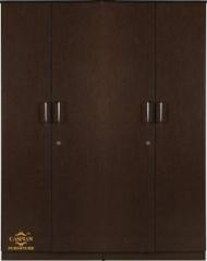 Caspian Wooden Cupboard || Home Storage Cabinet, Hanging Space for Clothes Engineered Wood 4 Door Wardrobe