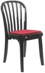 Cello Decent Delux Dining Table Chair Set of Two in Black Colour