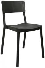 Cello Eskimo Cafeteria Chair Set of Two in Black Colour