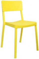 Cello Eskimo Cafeteria Chair Set of Two in Yellow Colour