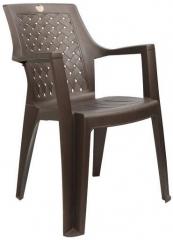 Cello Garnet Matt High Back Chair Set of Two in Brown Colour