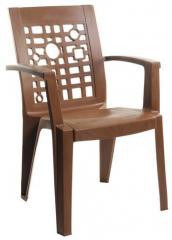 Cello Ideal High Back Chair Set of Two in Brown colour