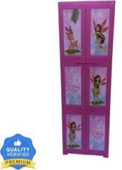 Cello Novelty Pink Fairy six feet cupboard Plastic 2 Door Wardrobe