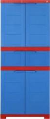 Cello Novelty Triplex Red & Blue Plastic Cupboard