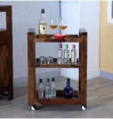 Cherry Wood Solid Wood Bar Trolley Solid Wood Bar Trolley