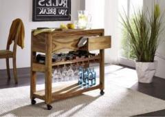 Choyal Solid Wood Bar Trolley