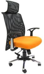 Chromecraft Argentina High Back Office Executive Chair in Orange Colour