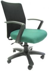 Chromecraft Geneva Desktop Marina Office Ergonomic Chair in Black & Green Colour