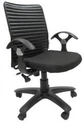 Chromecraft Geneva Office Ergonomic Chair in Black Colour