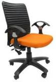 Chromecraft Geneva Office Ergonomic Chair In Orange Colour