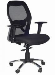 Chromecraft Matrix Low Back Office Chairs in Black Colour