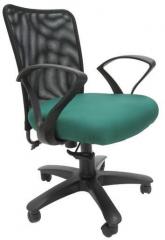 Chromecraft Rado Office Ergonomic Chair in Black & Green Colour