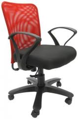 Chromecraft Rado Office Ergonomic Chair in Red & Black Colour