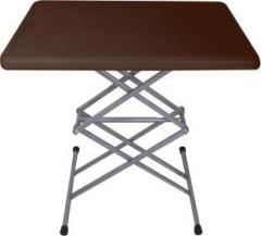 Cipla Plast Scissor Height Adjustable Multi Purpose Plastic Top Folding Table Plastic Study Table