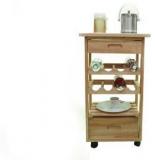 Cj Solid Wood Bar Trolley