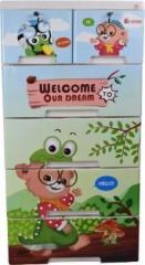 Classic Furniture Classic Furniture Graffiti Drawer cabinet for kids with JUNGLE PRINT Plastic Free Standing Chest of Drawers