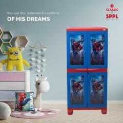 Classic Furniture Liberty 4ft Spiderman Red Blue Plastic 2 Door Wardrobe