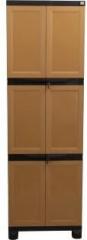 Classic Furniture Liberty 6ft Ambergold Coffee Brown Plastic 2 Door Wardrobe