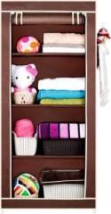 Cmerchants HouseHold Wardrobe rackv1 PP Collapsible Wardrobe