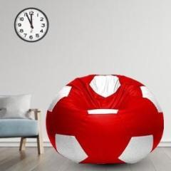 Coaster Shine XXL Artificial Leather Football Bean Bag Filled Bean Bag Footstool With Bean Filling