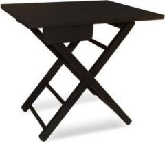 Colorwood Cosy Foldable Black Tea & side Solid Wood Side Table