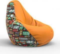 Comfybean XL City Lights H Teardrop Bean Bag With Bean Filling