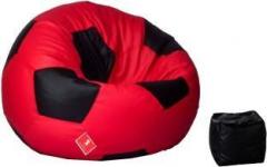 Comfybean XXXL Football Free Footrest Body Fitter Bean Bag With Bean Filling