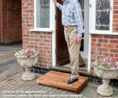 Craft D Arts Wooden Stepping Stools for Handicap, Bed, Bathroom, Kitchen and Indoor/Outdoo Living & Bedroom Stool