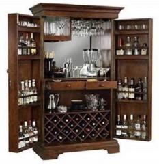 Craftatoz Solid Wood Bar Cabinet