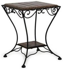 Craftonline Wooden & Wrought Iron Living & Bedroom Stool