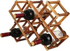 Cyalerva Wooden Bottle Rack Cabinet