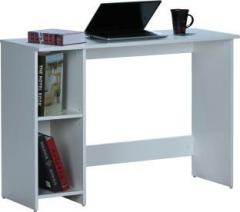 Deckup Apollo White Engineered Wood Office Table