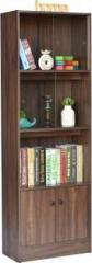 Deckup Cove Walnut Engineered Wood Semi Open Book Shelf