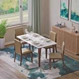 Decornation Italiana Solid Wood 4 Seater Dining Set