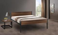 Delite Kom Fusion Bed Acacia Dark Black Metal Queen Bed