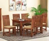 Deluxe Furniture Sheesham Solid Wood 6 Seater Dining Set