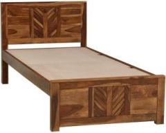 Demiwall Solid Wood King Size Bed Without Storage for Bedroom & Living Room Solid Wood Single Bed