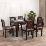 Deuba Solid Wood 6 Seater Dining Set