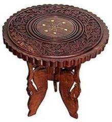 Digg Gaz Sheesham Wooden Round Table Tea Coffee Side Table Stool Solid Wood Coffee Table