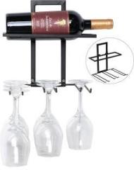 Dilnaz Art Stainless Steel Wine Rack