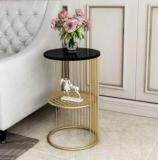 Dinise Deco Metal Bedside Table