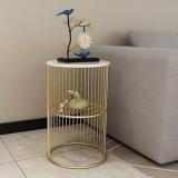 Dinise Deco Modern Double Top Round Coffee Table | Side Table | Centertable | Metal End Table