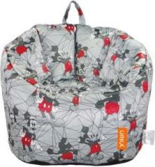 Disney XL Mickey Mouse Digital Printed Kids Bean Bag Sofa With Bean Filling