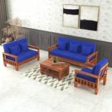 Divine Arts 6 Seater Sofa Set For Living, Waiting Room/ Office Fabric 3 + 2 + 1 Sofa Set