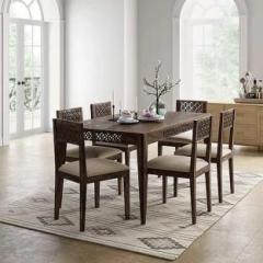 Divine Arts Solid Wood 6 Seater Dining Set