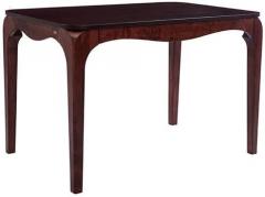 Durian Arabian Four Seater Dining Table in Red Colour