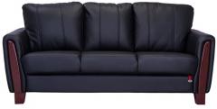 Durian Berry Compact Three Seater Sofa in Matt Black Colour