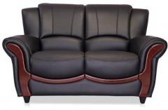 Durian Blos Two Seater Sofa in Eerie Black Colour