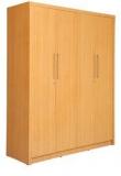 Durian Jasmine Four Door Wardrobe In German Oak Finish