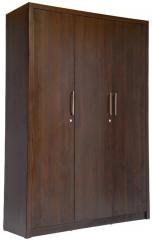 Durian Rose Three Door Wardrobe in Denver Oak Finish